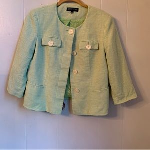 Beautiful green tweed blazer